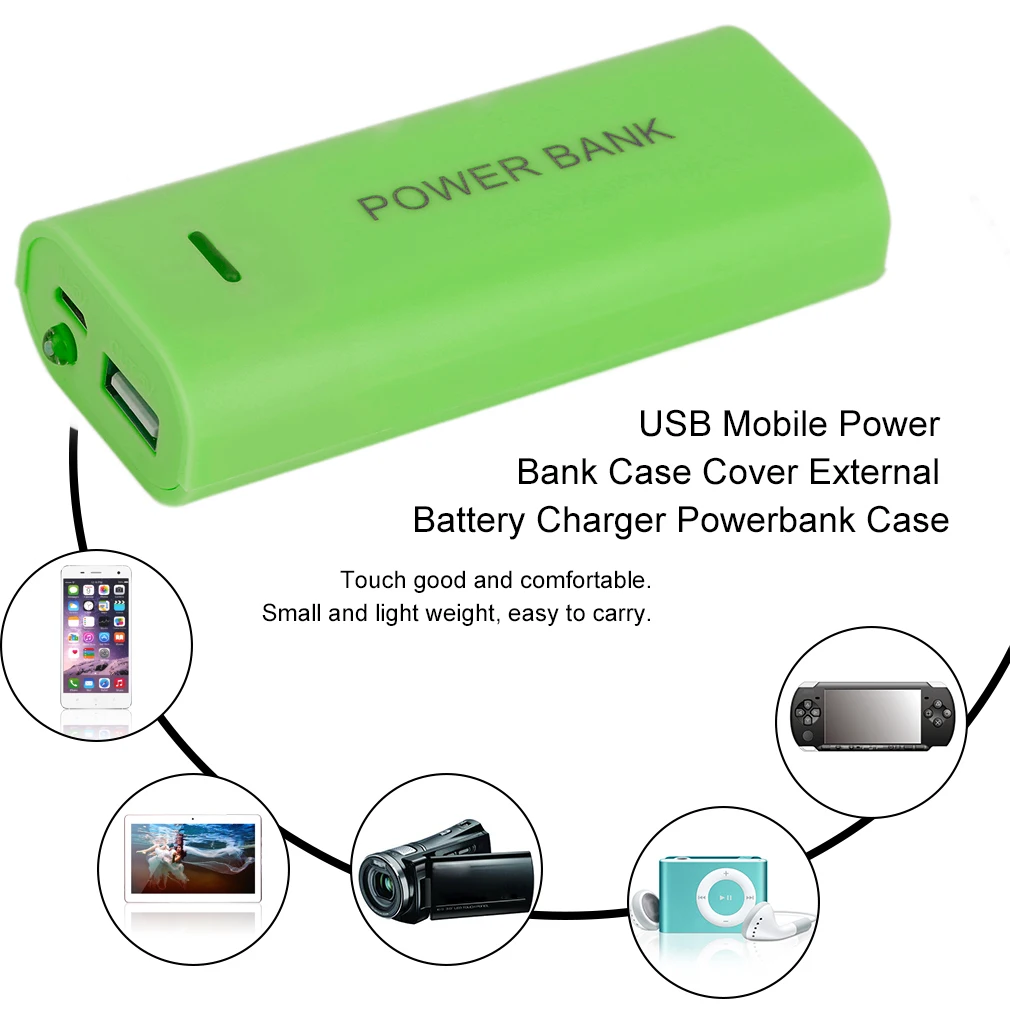 5600 мАч 2x18650 USB внешний аккумулятор зарядное устройство чехол DIY Box для iPhone