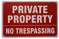 lasmine private property no trespassing sign funny security warning signs indoor outdoor plaque man cave retro 8x12 inch