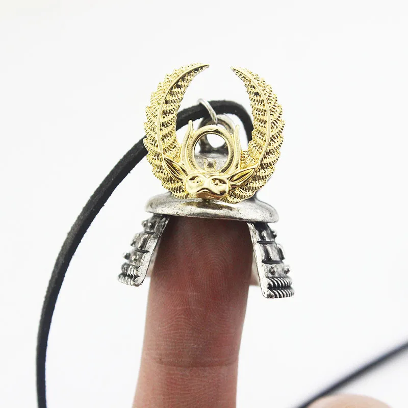 Ожерелье с подвеской в стиле ретро для мужчин и женщин Эдо шлем самурая броня
