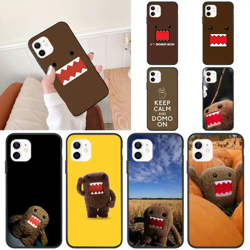 Милый чехол для телефона с героями мультфильмов Домо-кун iPhone 11 12 Mini 13 Pro XS Max X 8 7 6s