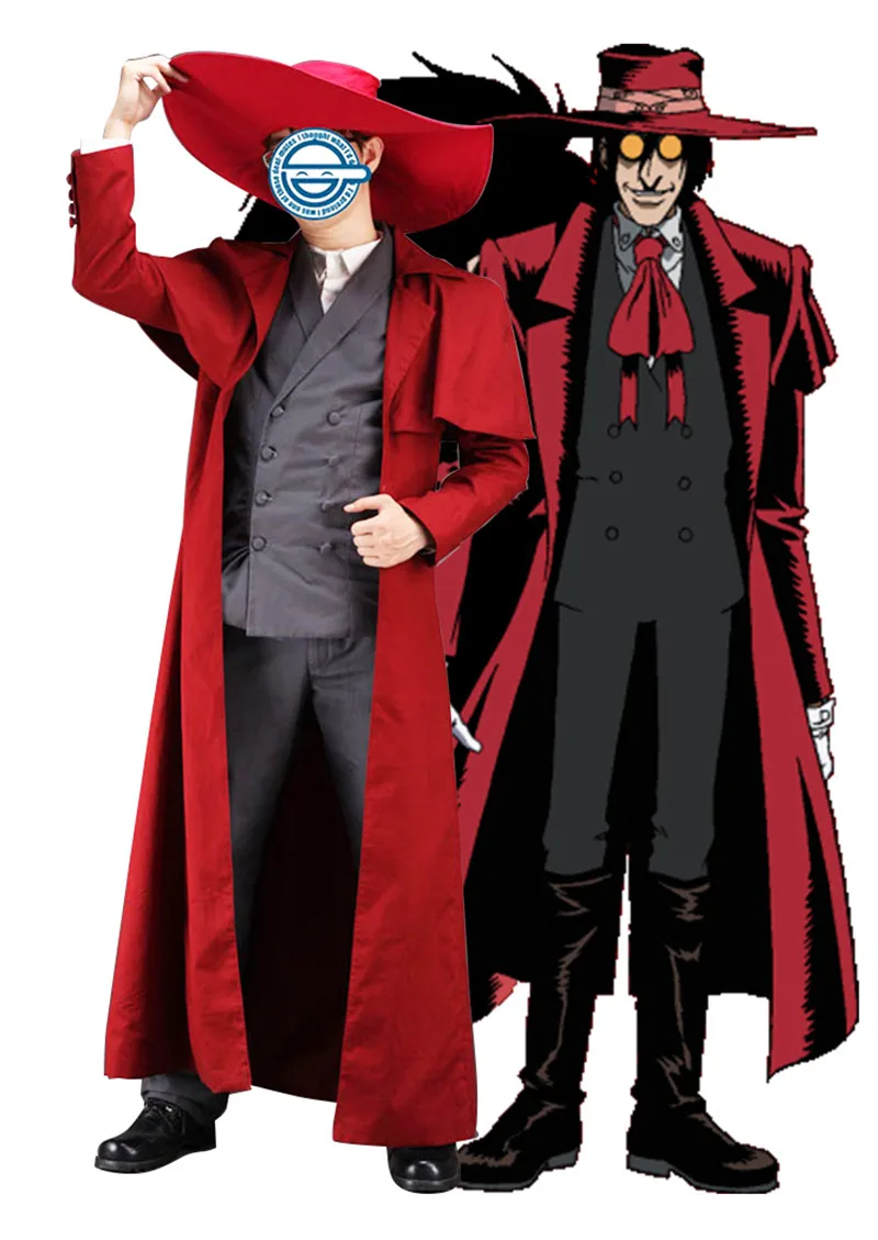 Хеллсинг Алукард Косплей Костюм Хэллоуин|Костюмы аниме| |