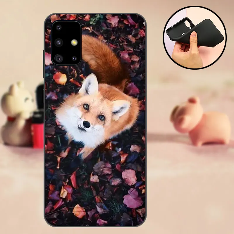 Чехол из ТПУ для Samsung A51 матовый Силиконовый мягкий чехол Galaxy задняя крышка A 51