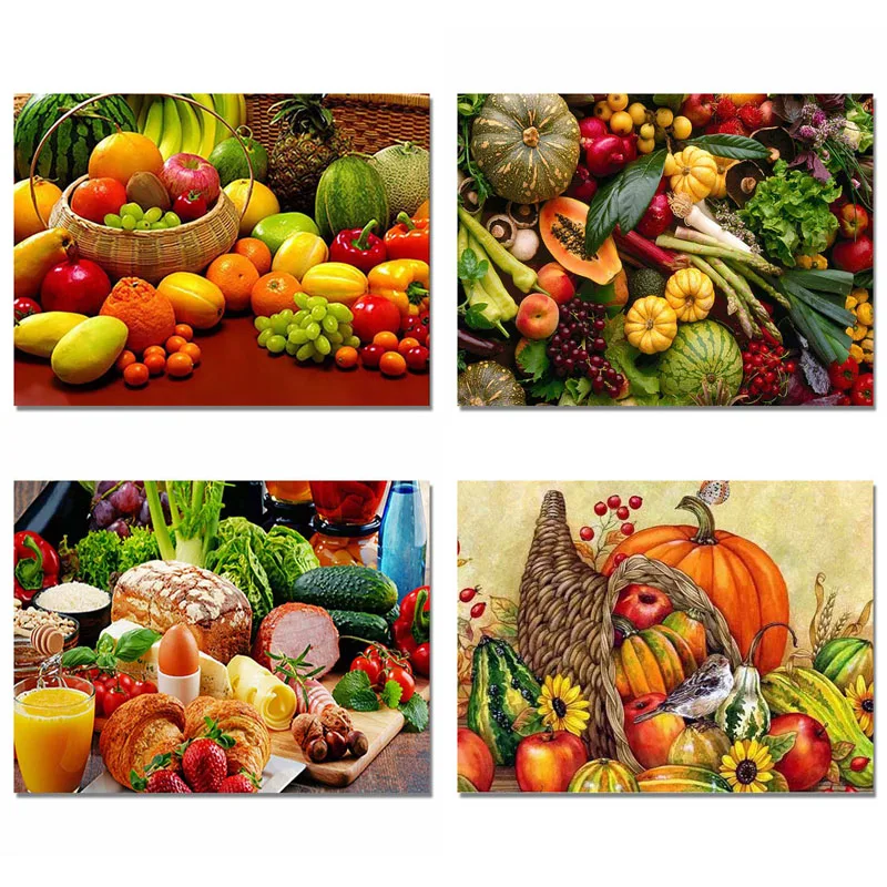 Алмазная живопись 5d Diy фруктовая натюрморт кухонная декоративная вышивка