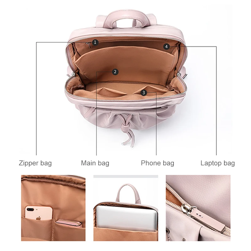 Модный женский рюкзак для ноутбука в Корейском стиле сумка чехол Macbook Air Pro 11 12 13