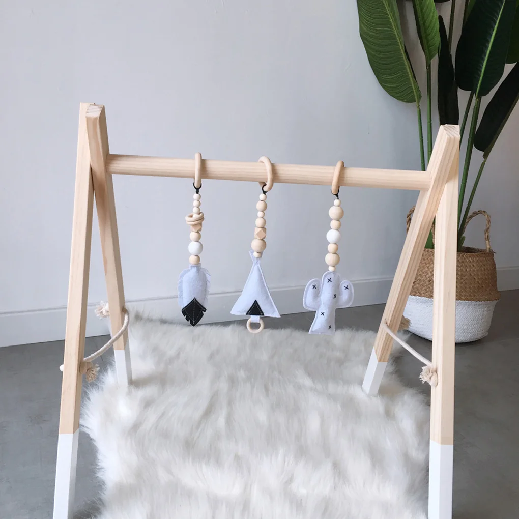 Деревянная погремушка в скандинавском стиле 3 шт./компл. | Игрушки и хобби