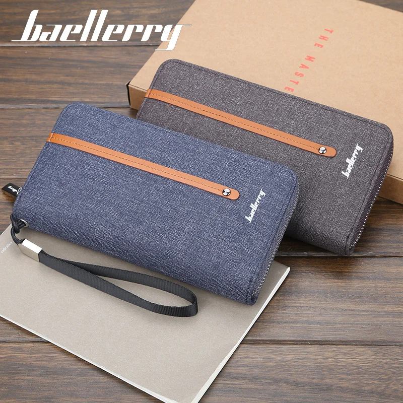 

Wallet Men Solid Denim Cloth Design Wallets Man Canvas Credit Card Holder Men's Purse