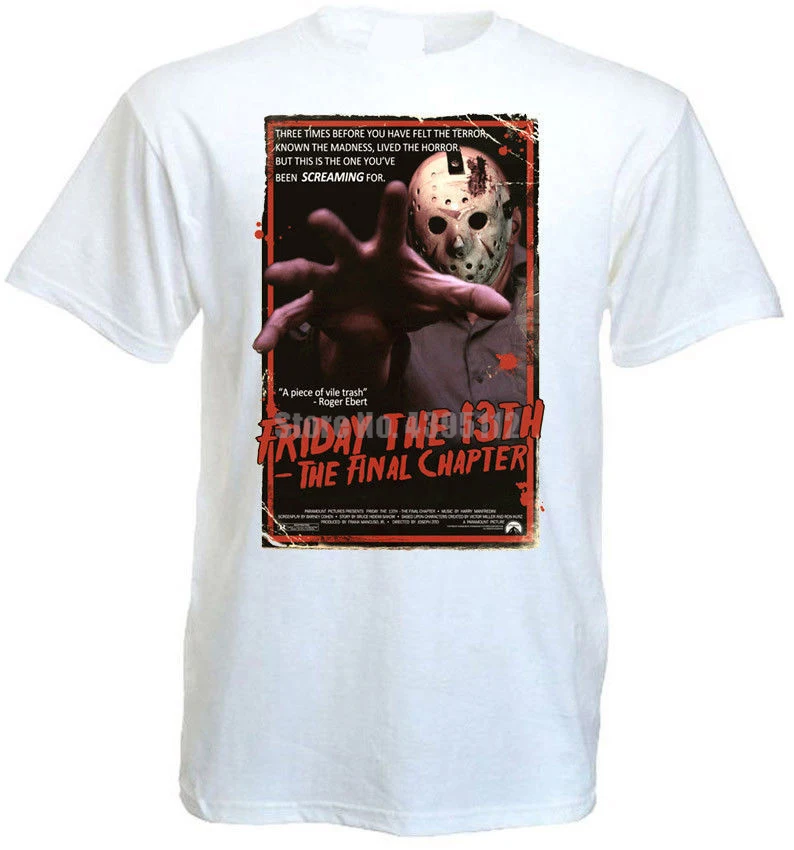 

Friday The 13Th V3 T Shirt White Movie Poster All Sizes S-5Xl