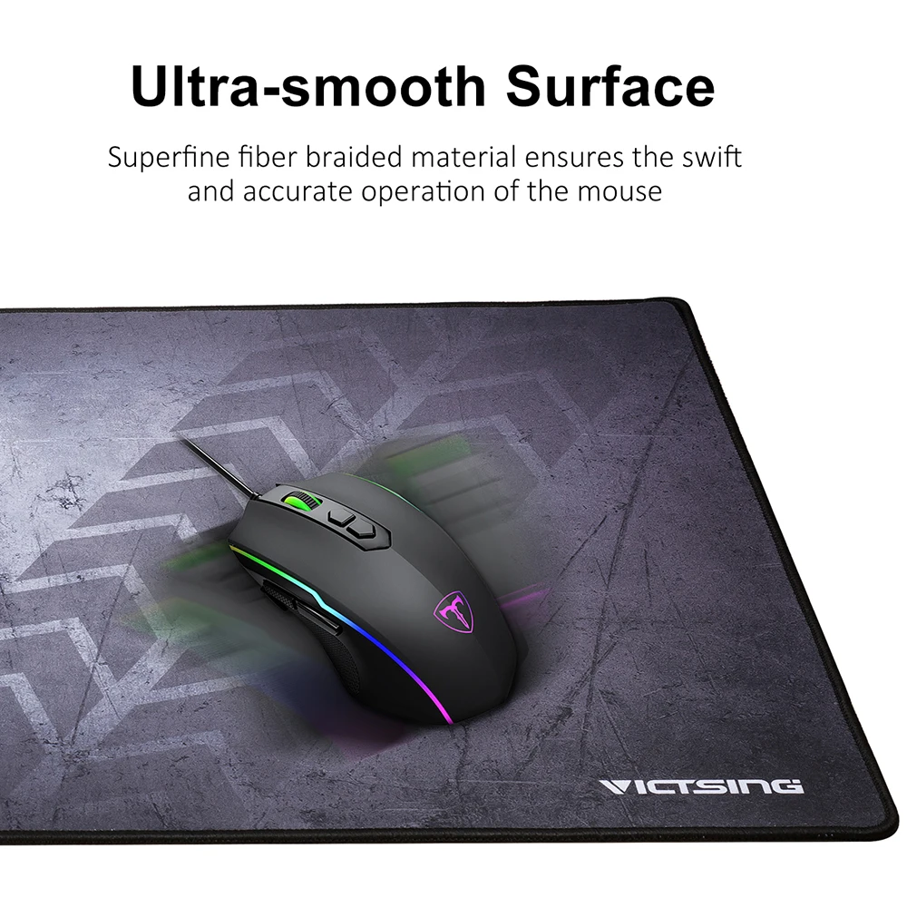 Коврик для мыши VicTsing Gaming Mouse Pad Computer Gamer Mousepad Large Game Rubber No-slip Mat Big Mause Option For PC Laptop.