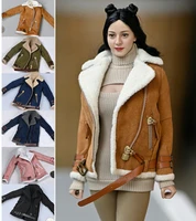 16th soldier accessories lamb velvet jacket tops model for 12 female