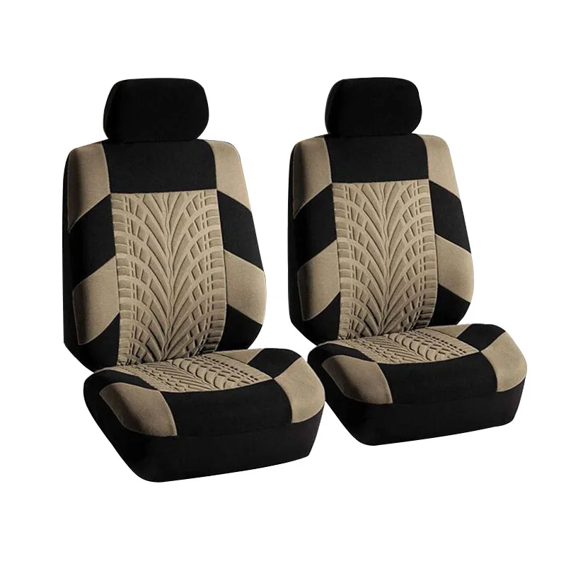 beige 1 комплект, чехол для автокресла из полиэфирной ткани, универсальные чехлы для автомобильных сидений, защита для автомобильных сидений, аксессуары для салона автомобиля - Название цвета: beige