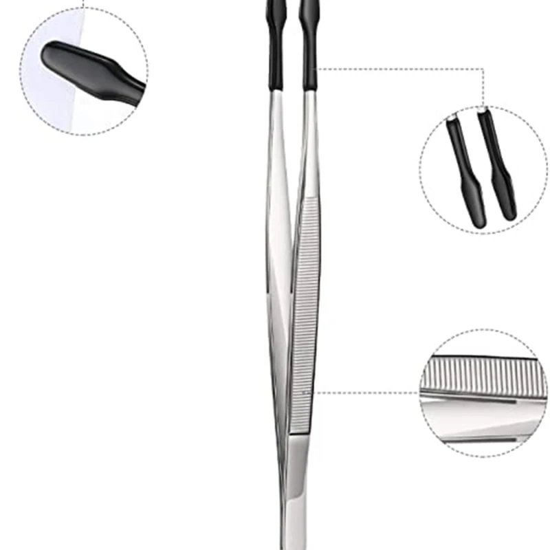 

15 Cm Stainless Steel Tweezers Loading Unloading Tool Hand Tools Jewelry Coin Philatelic Industry Tweezers