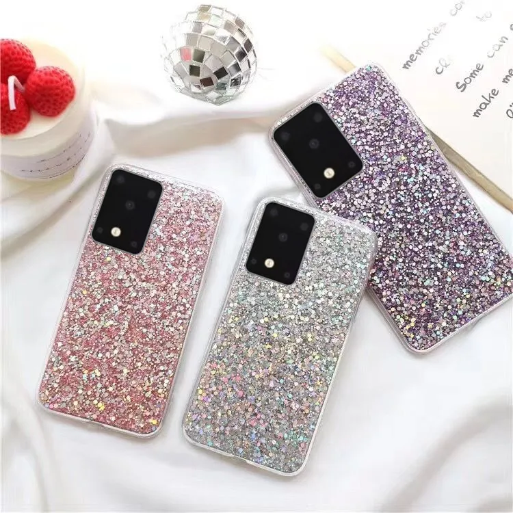 Блестящий чехол из ТПУ с кристаллами для Samsung S20 Plus FE S21 Note 20 блестящий Galaxy Ultra 5G