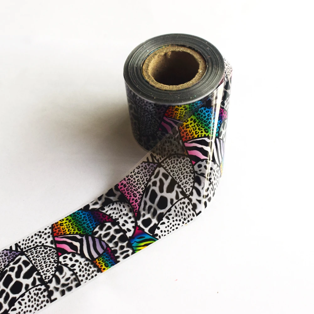 

10Roll Nail Foils Set Serpentine Leopard Pattern Animal Snake Nail Art Transfer Sticker Slide Nail Art Decals Nails Accessories