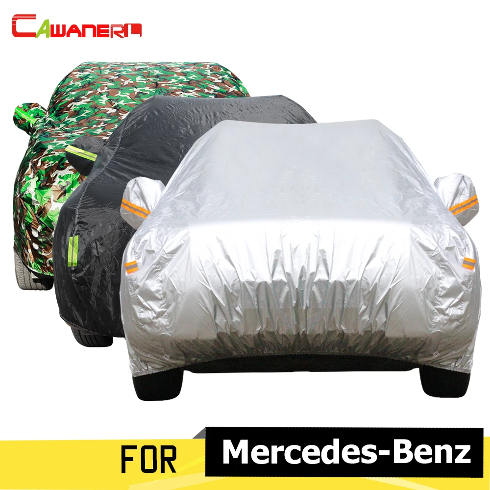 Cawanerl Car Cover Vehicle Outdoor Anti-UV Sun Shade Rain Snow Resistant Dust Proof For Mercedes Benz S63 S63L S65 S55 AMG | Автомобили и