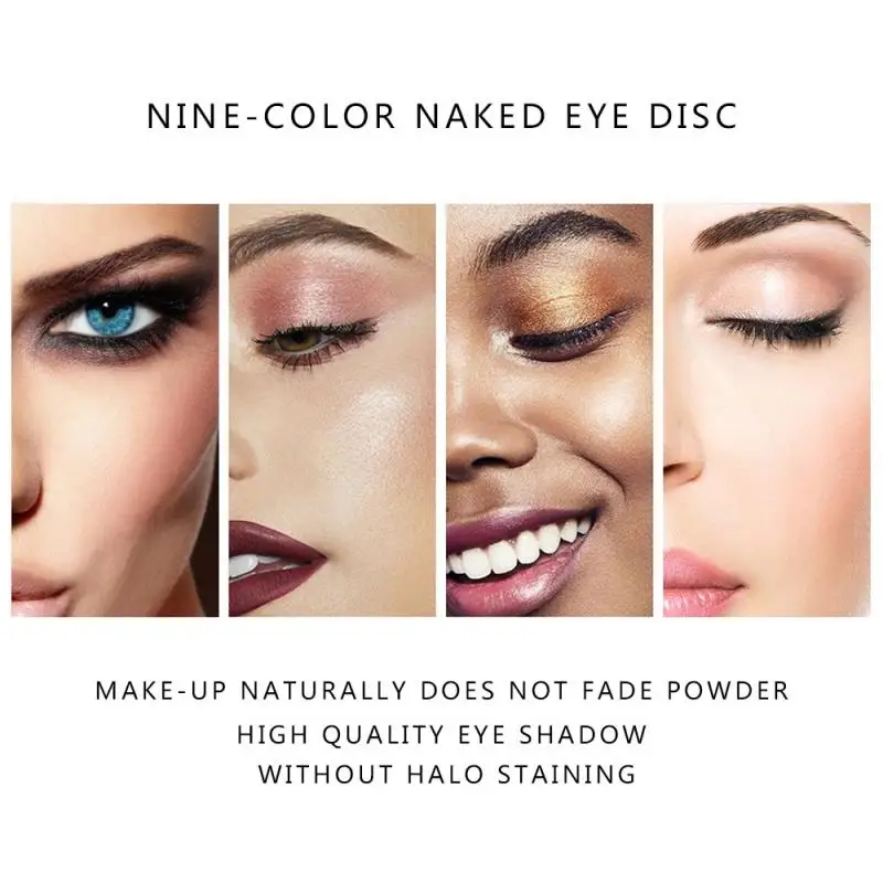 Тени для век TEAYASON 9 цветов блестящие матовые мерцающие Металлические тени