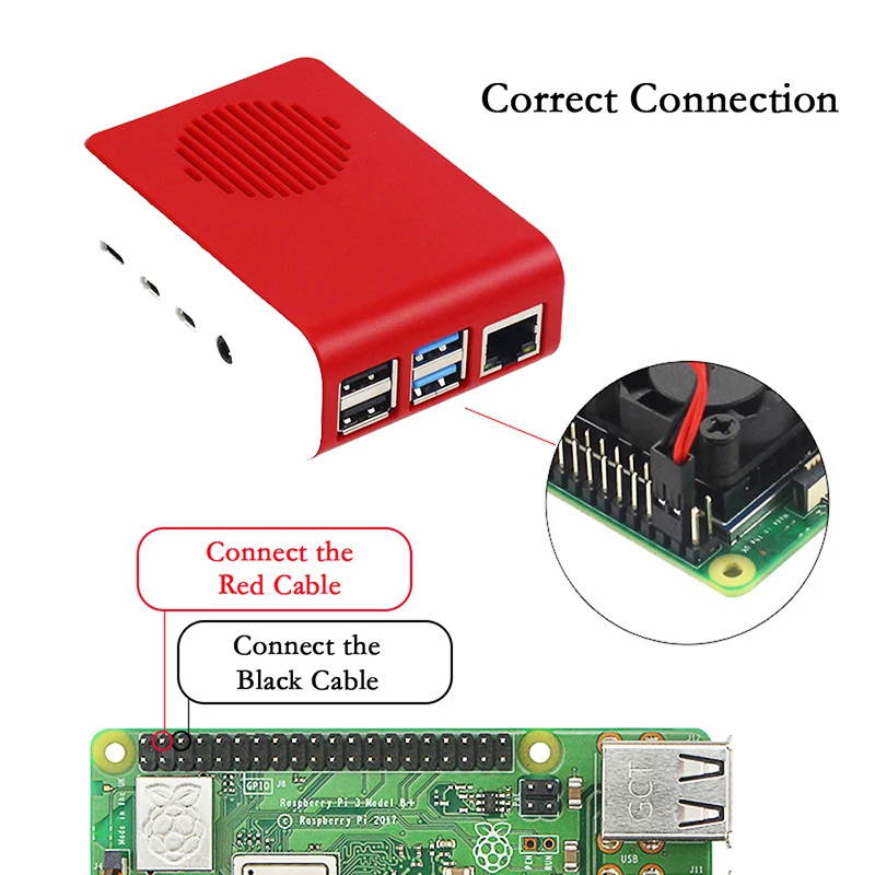 Raspberry Pi 4 2 ГБ Оперативная память с ABS чехол блики вентилятор 3A Питание адаптер Micro
