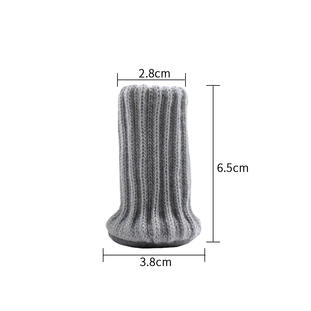 12 шт. носки для ног стула защита пола вязаные шерстяные противоскользящие