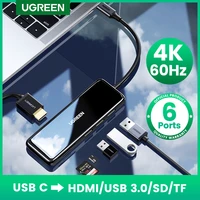 ugreen 4k 60hz usb c hub type c to multi usb 3 0 hub hdmi adapter for macbook ipad pro 2020 usb c 3 1 splitter port type c hub