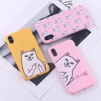 cool finger cat case for iphone 12 mini 11 pro x xs max xr 8 7 6 6s plus soft phone cover