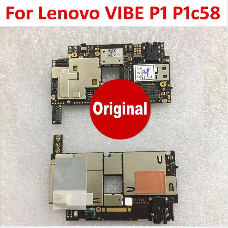 100% оригинальная тестированная Рабочая материнская плата для Lenovo VIBE P1 P1a42 P1c72 P1c58