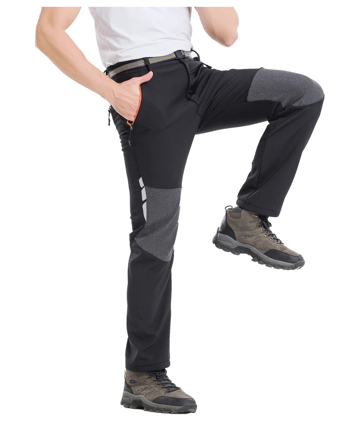 

TWTOPSE Winter Men Sport Hiking Camping Pants Softshell Fleece Cycling Water Resistant MTB Bicycle Pants Warm Thermal Trousers