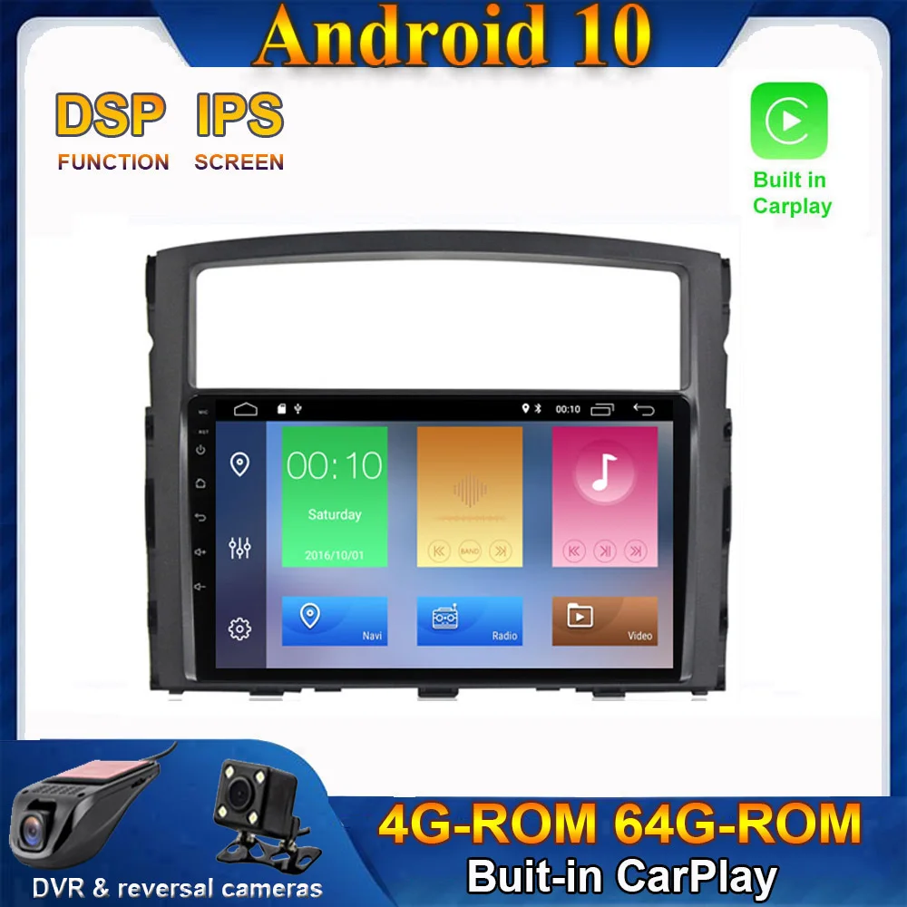 CARPLAY Android 10 0 автомобильный радиоприемник стерео плеер GPS-навигация мультимедиа