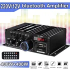 Усилитель мощности AK380AK370 800 Вт Hifi, 2 канала, bluetooth, класс D, FM, USBSD, AUX