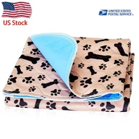 dropshipping usa stock reusable dog bed mats dog urine pad puppy pee fast absorbing pad rug for pet training in car home bed