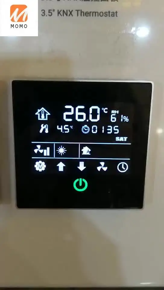 2017 Wholesale Price GVS K-bus KNX/EIB Smart Home/Building product KNX Line Couple Thermostatic Panel temperature control panel |