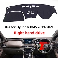 taijs factory sport dust resistant polyester fibre car dashboard cover for hyundai ix45 2019 2021 right hand drive