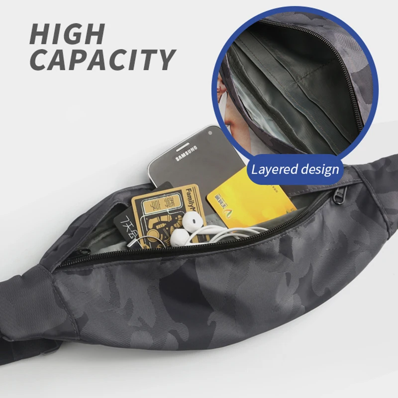 Portable Outdoor Sports Military Waist Pack Tactical Camouflage Army Mobile Phone Pouch Large Capacity Wallet Waist Running Bags