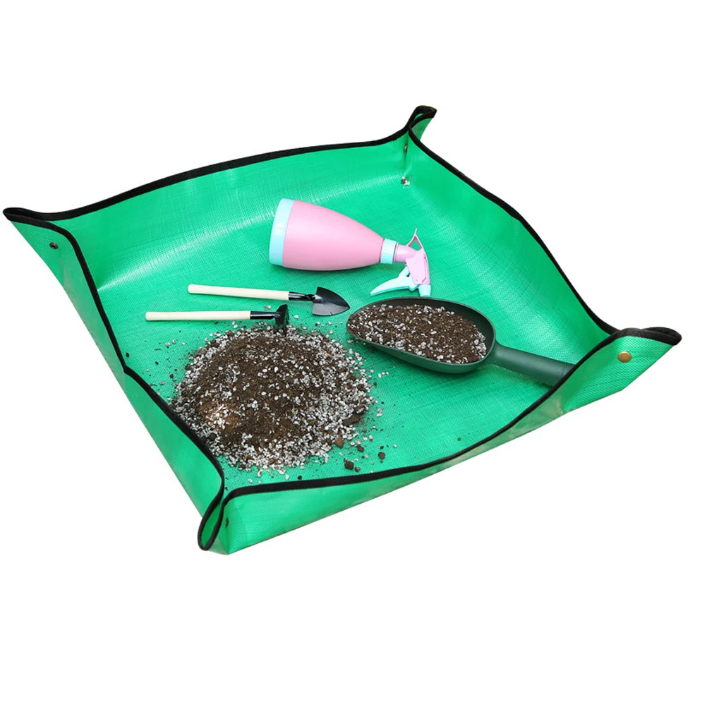 

Mix Soil Flower Plant Repotting Mat 50cm 68cm 100cm Gardening Pad Thicken Foldable Transplanting Pot Reusable Waterproof Cushion