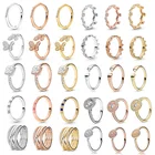 Кольца на палец с короной для женщин и девушек, сверкающие фирменные кольца из циркония, Свадебные обручальные ювелирные изделия, подарок, Прямая поставка