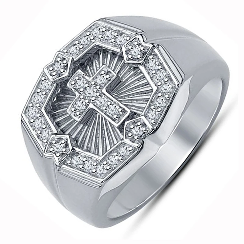 Изысканное кольцо с серебряным покрытием для женщин и мужчин уникальное синим