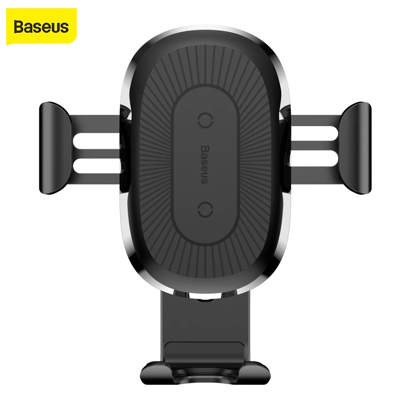 

Baseus QI Wireless Charger Car Holder for mobile phone in car for iphone X Samsung Galaxy S9 Quick Charge Car Mount Phone Stand
