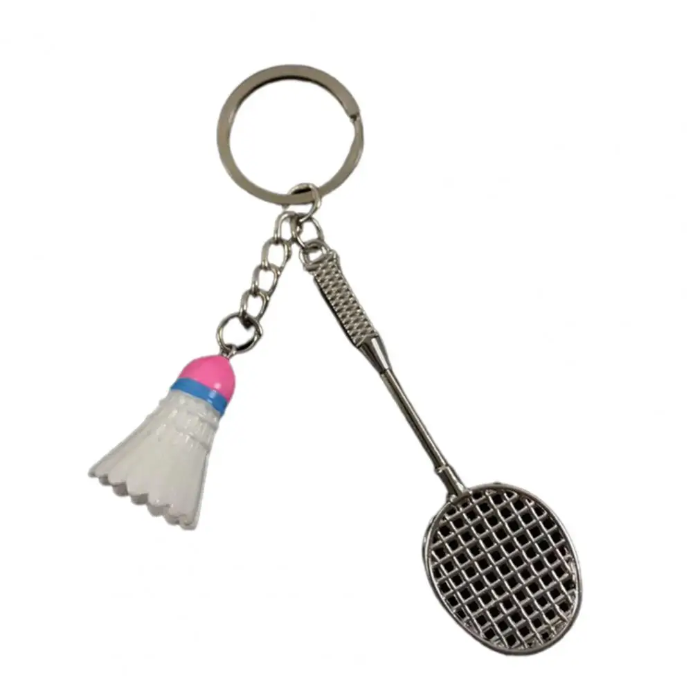 

5Pcs Key Rings Simulation Badminton Pendant Toy Three-dimensional Keychain for Souvenir Prizes raquete beach tennis