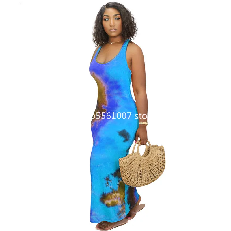 S 4XL африканские платья для женщин Дашики без рукавов африканская одежда размера