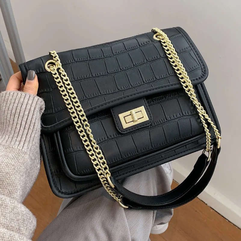 

Luxury Brand Designer Shoulder Crossbody Messenger Bags Women 2021 Simple Handbags Female Totes Travel Purses High Capacity