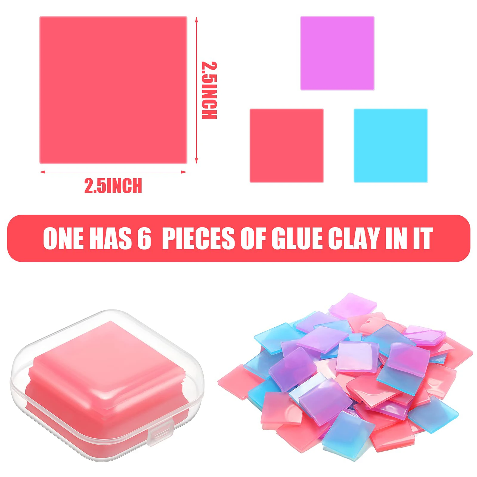 Алмазная живопись 6 шт./коркор. 5D с футляром для хранения глиняные аксессуары