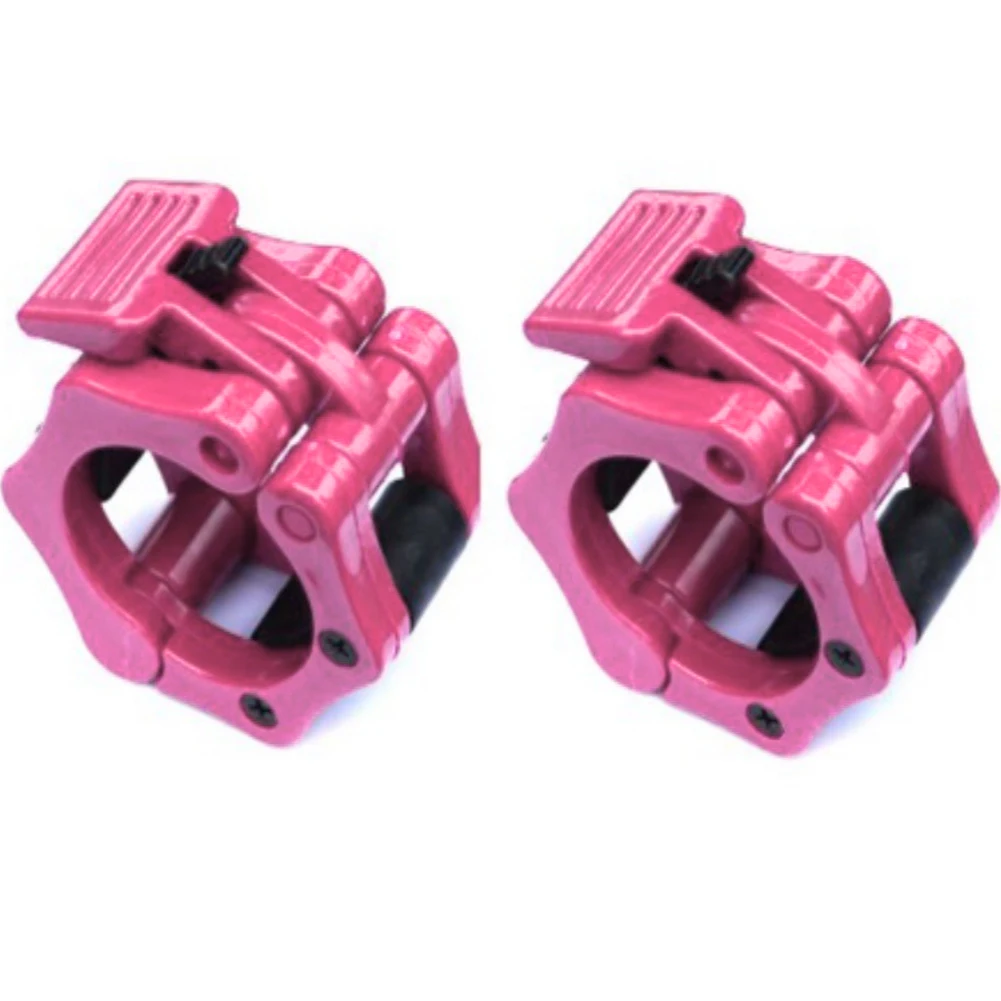 

1 пара зажимов для штанги, пружинные воротники, быстросъемные нейлоновые замки для штанги для фитнеса, гимнастики, тяжелой атлетики, штанги ...