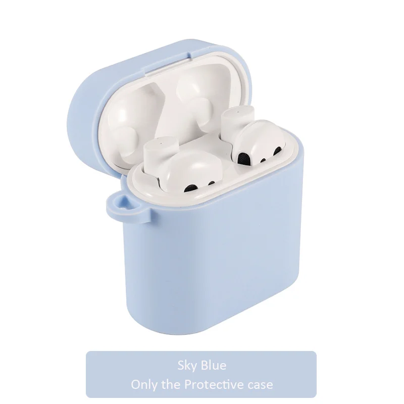 Blue Силиконовый чехол для Xiaomi Airdots Pro 2 Беспроводная bluetooth-гарнитура защитный чехол с карабином rotection чехол для Air 2 - Цвет: Blue