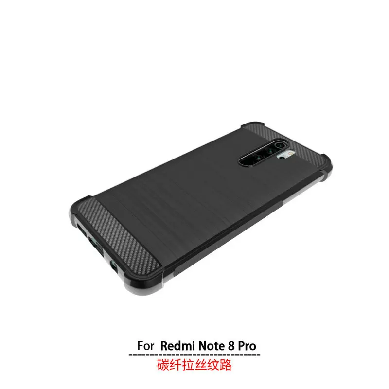 MOBFONE новинка углеродное волокно матовая текстура кожи для Xiaomi Redmi Note 8 Pro