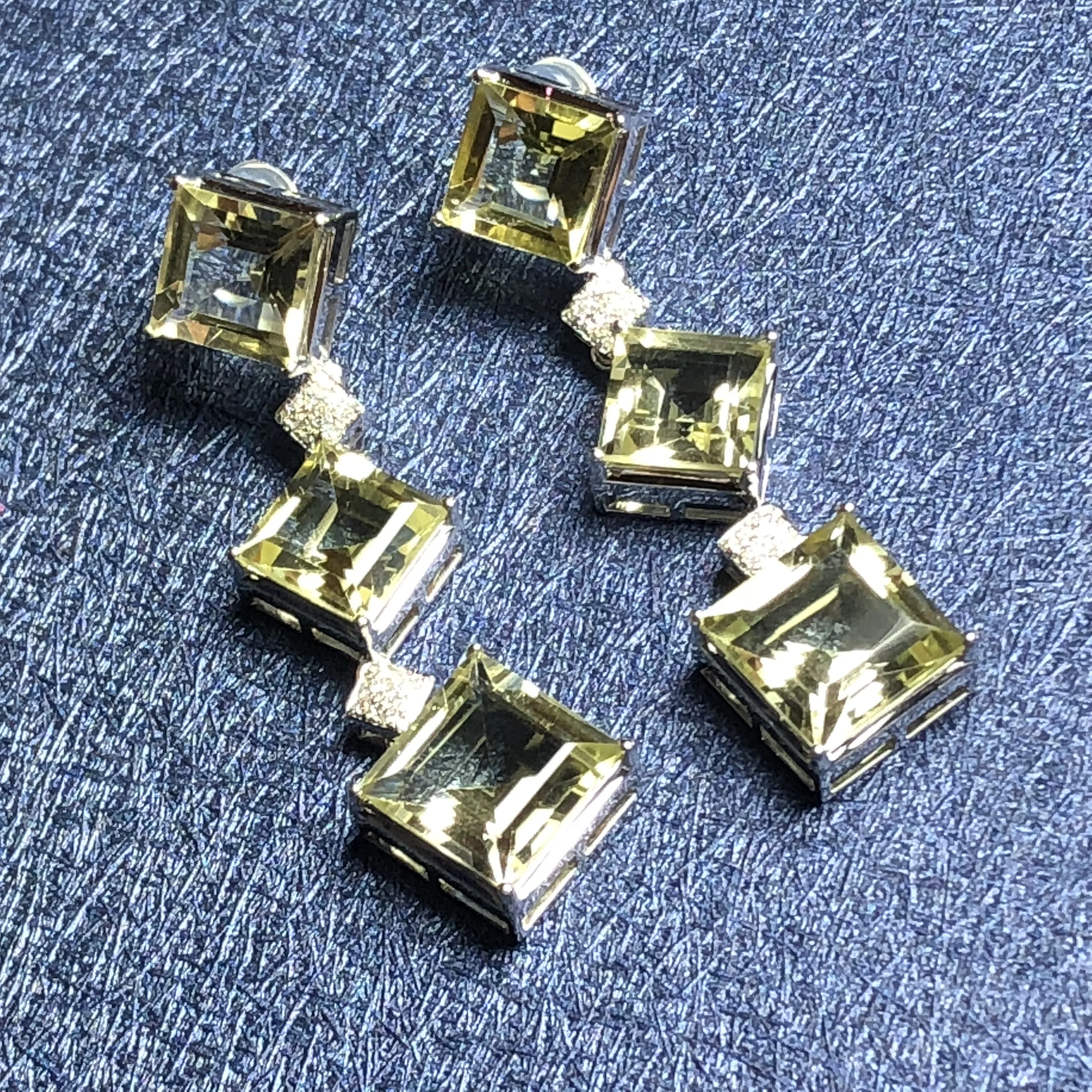Серьги-капли Citrine 100% натуральный бразильский источник цитрин 23 7ct серьги из