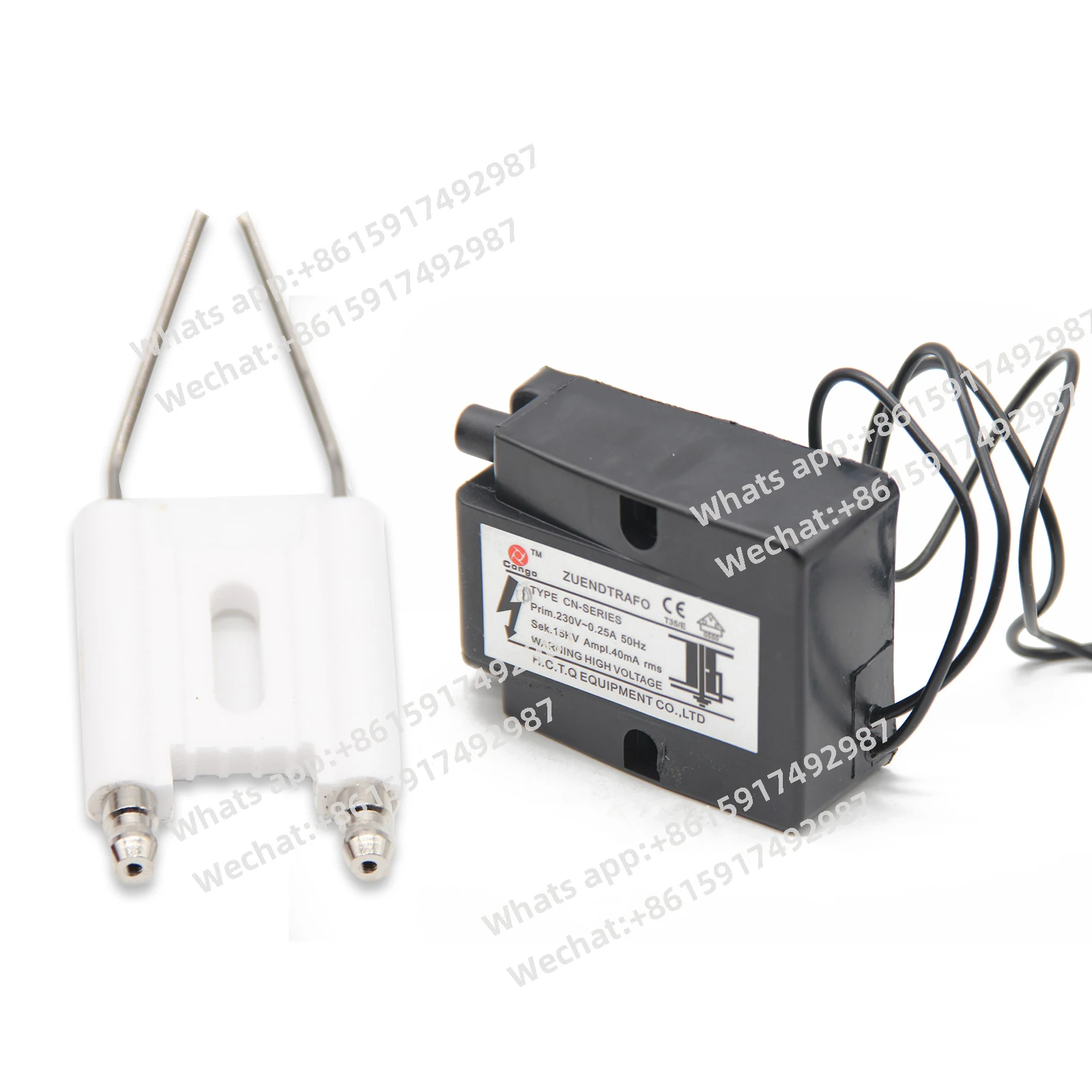 

(100Pieces) 220V High Pressure Burner System Ignition Transformer and Ceramic Tips