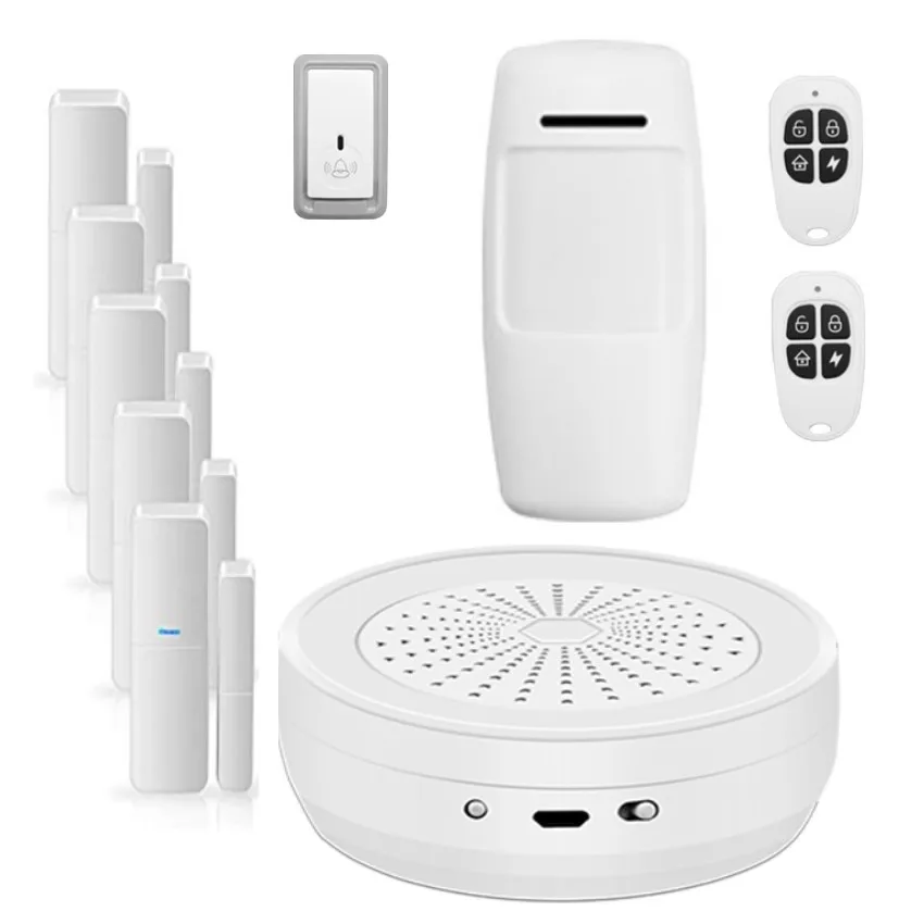 

Tuya Smart WiFi Door Sensor Door Open / Closed Detectors Wifi Home Alarm Compatible With Alexa Google Home Tuya APP PIR Alarms