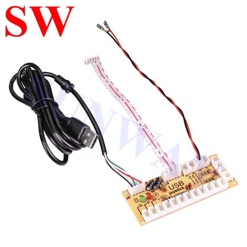 Аркадный джойстик DIY Kit USB энкодер с нулевой задержкой для ПК Sanwa аркадных игр и