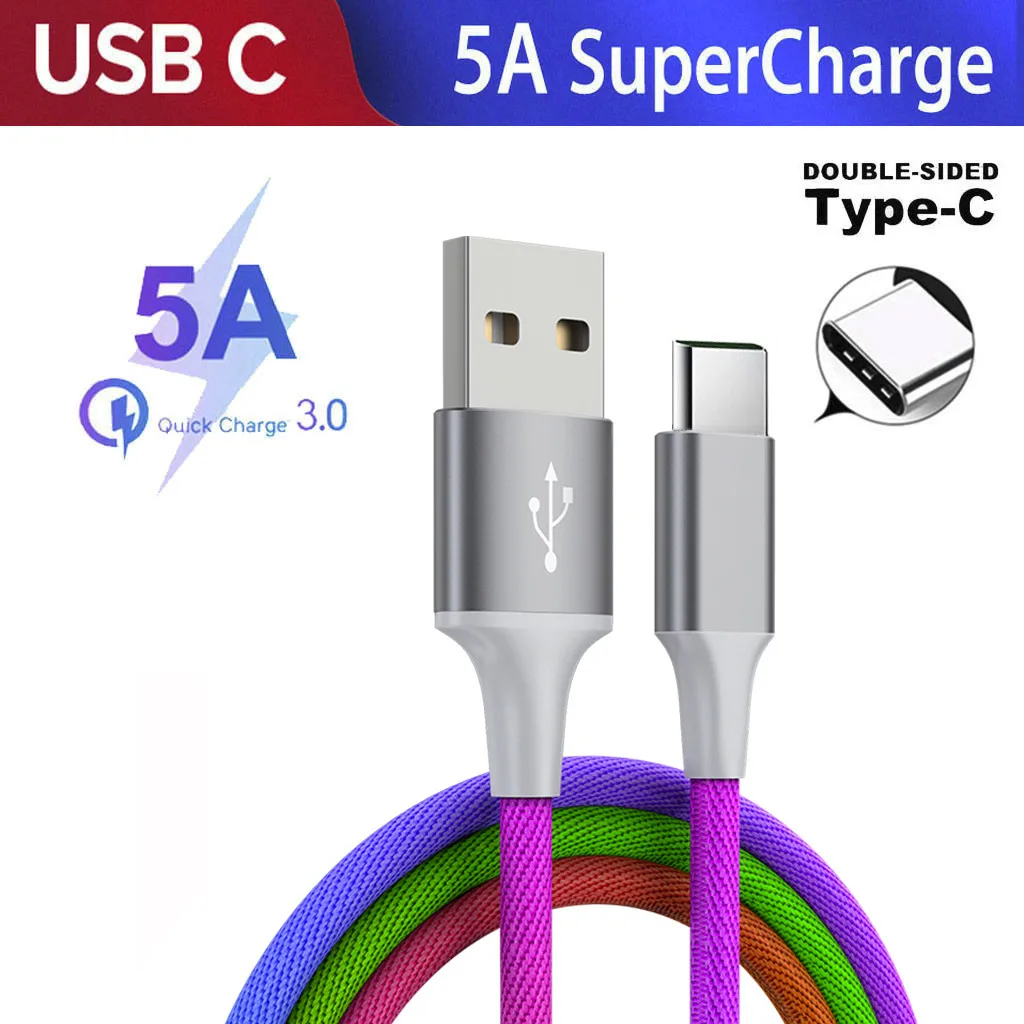 USB 3 0 5А Type C кабель для передачи данных Huawei P30 P20 Pro Honor 20/10 высокая скорость type