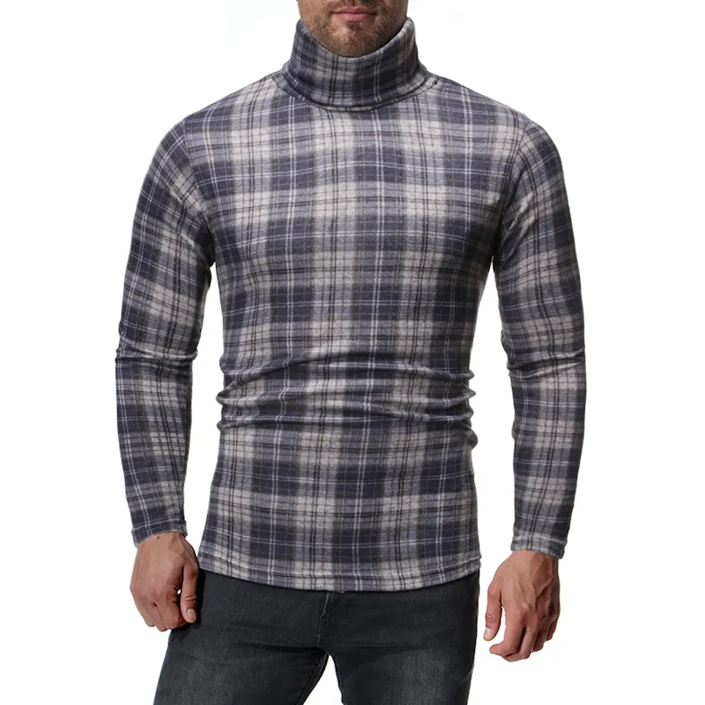 Мужской трикотажный пуловер с длинным рукавом круглым вырезом|Джемперы| |