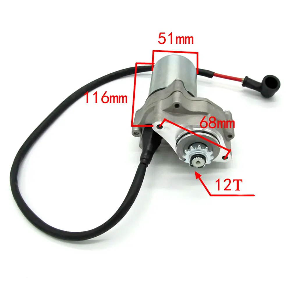 Atv Starter Motor 2 Bolt 12t Lower Mount For 50CC 70CC 90CC 110CC ROKETA SUNL CHINESE ATV Quad Pit Bike Motorcycle Accessories | Автомобили