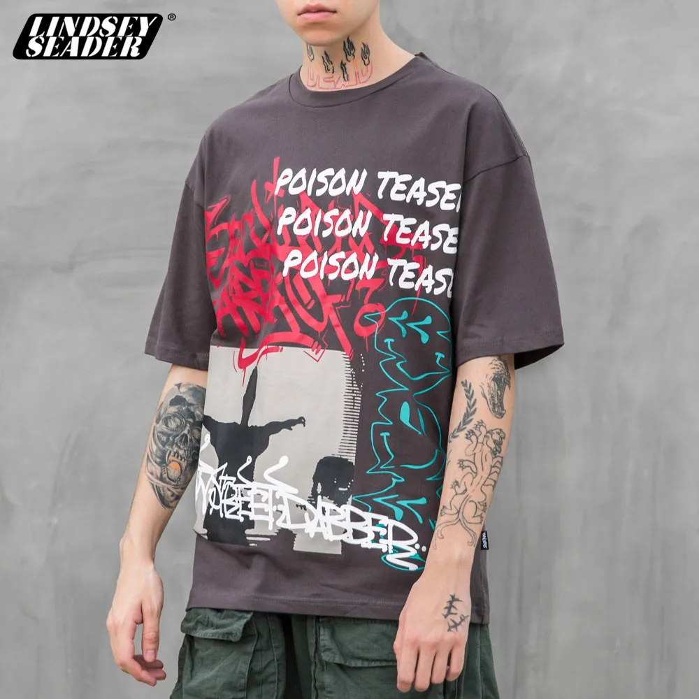 Футболка в стиле хип хоп с принтом смайлика Линдси седера Повседневная Свободная